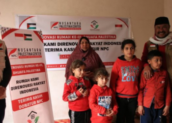 Nusantara Palestina Center Sulap Gubuk Warga Gaza jadi Rumah Layak Huni