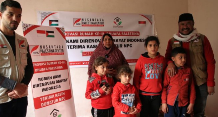 Nusantara Palestina Center Sulap Gubuk Warga Gaza jadi Rumah Layak Huni