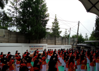 100 Siswi JIGSc Ikuti Ujian Kenaikan Tingkat Sabuk Silat