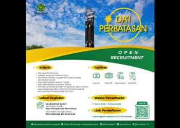 Kemenag Buka Pendaftaran Program Da’i Perbatasan