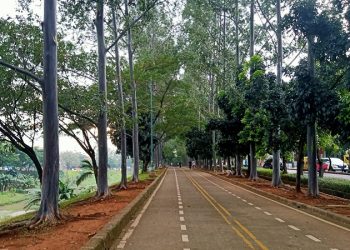 Senja Berlabuh di Banjir Kanal Timur (BKT)