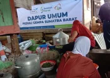 Kolaborasi Sedekah Harian, LAZ Al Bunyan dan Zakat Sukses Dirikan Dapur Umum di Lokasi Gempa Pasaman Barat