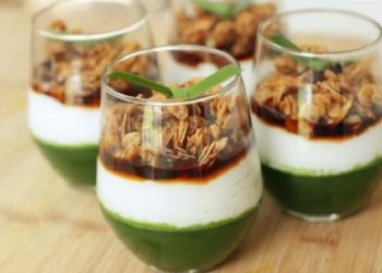 Resep Bubur Sumsum Jellly Pandan dan Oat, Versi Bubur Lebih Sehat