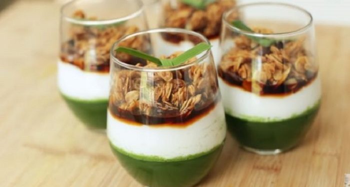 Resep Bubur Sumsum Jellly Pandan dan Oat, Versi Bubur Lebih Sehat
