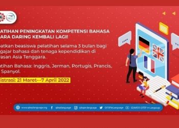 Beasiswa Pelatihan Peningkatan Kompetensi Bahasa untuk Tenaga Kependidikan