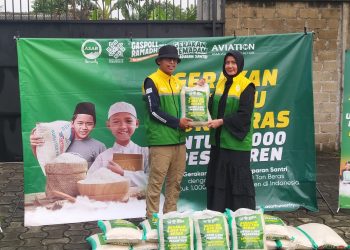 ASAR Humanity Distribusikan 10 Ton Beras untuk Pesantren di Lima Daerah