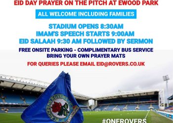 Blackburn Rovers Buka Stadion untuk Shalat Idul Fitri