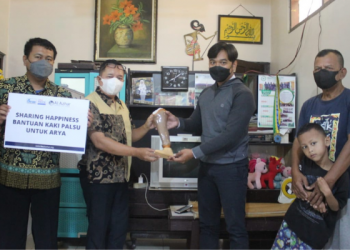 Bantuan Kaki Sambung Untuk Adik Arya