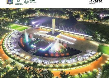 Air Mancur Lapangan Banteng Kembali Dibuka