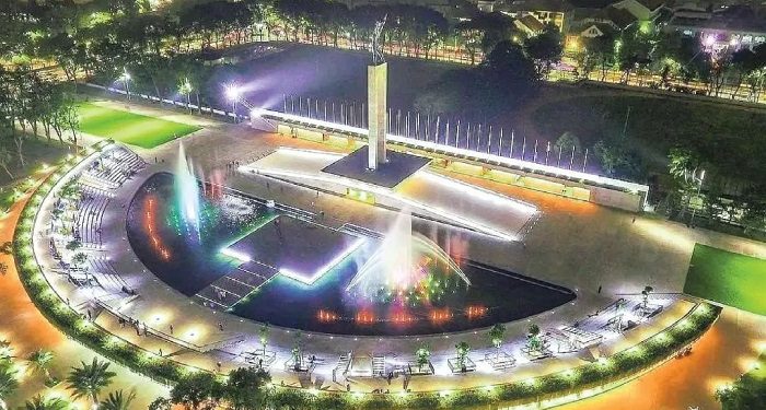 Air Mancur Lapangan Banteng Kembali Dibuka