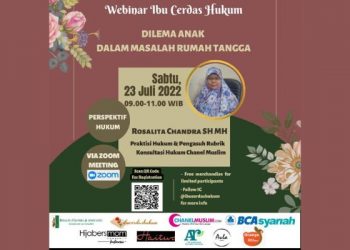 Ibu Cerdas Hukum bersama ChanelMuslim Selenggarakan Webinar Hukum dalam Rumah Tangga