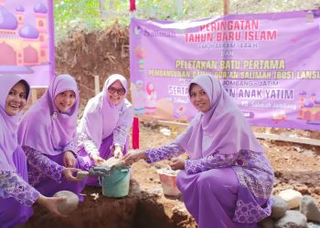 PP Salimah Rayakan Muharram dengan Santuni Anak Yatim dan Peletakan Batu Pertama Pembangunan Baitul Quran