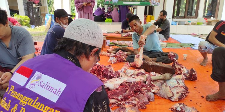 Rayakan Idul Adha 1443 H, Salimah Bojonggede Sembelih 3 Ekor Sapi dan 2 Kambing