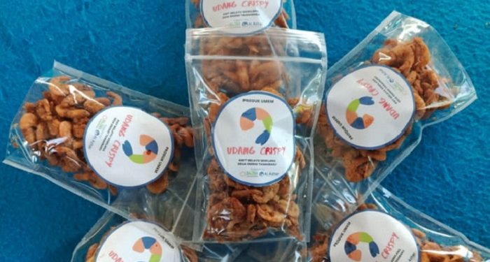 KWT Melayu Gemilang Binaan LAZ Al Azhar Produksi Udang Krispi