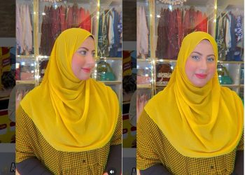 Tutorial Pashmina Menutupi Dada ala Tasyi Athasyia
