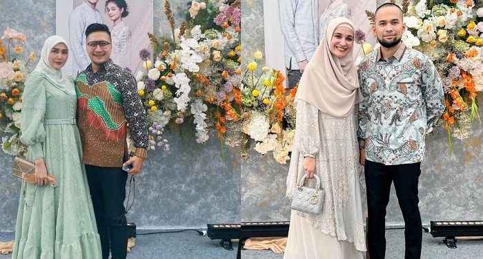6 Potret Artis di Resepsi Mutiara Baswedan, Yuk Intip Outfitnya