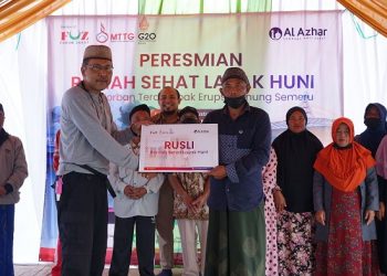 LAZ Al Azhar dan MTTG Resmikan RUSLI untuk Pengungsi Erupsi Semeru