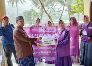 Salimah Kabupaten Bogor Beri Bantuan Korban Banjir Bandang Leuwiliang 