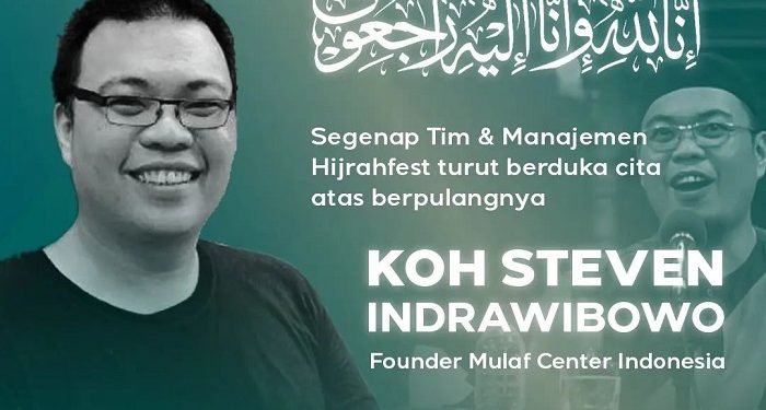 Pendiri Mualaf Center Indonesia Steven Indra Wibowo Meninggal Dunia