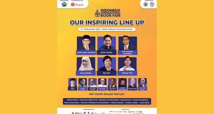 Jadwal acara Indonesia International book fair 2022