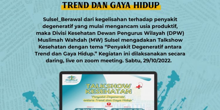Penyakit Degeneratif, antara Tren dan Gaya Hidup