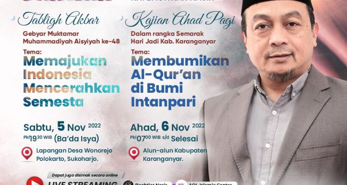 Semarakkan Muktamar Muhammadiyah, Ustaz Bachtiar Nasir Roadshow Dakwah di Sukoharjo dan Karanganyar