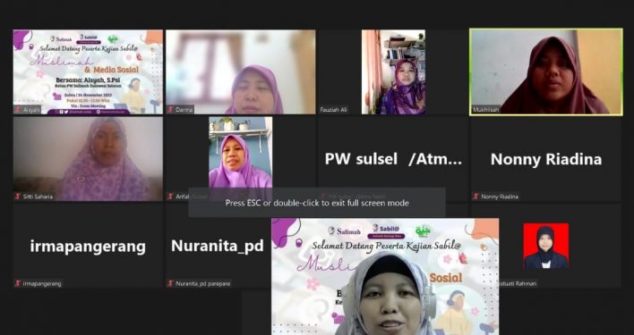 Ketua PW Salimah Sulsel Aisyah Ilyas Bagikan 10 Tips Cara Bijak Bermedia Sosial