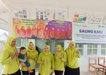 Posyandu di Pantai Hurip Kini Manfaatkan Saung Ilmu untuk Buka Layanan