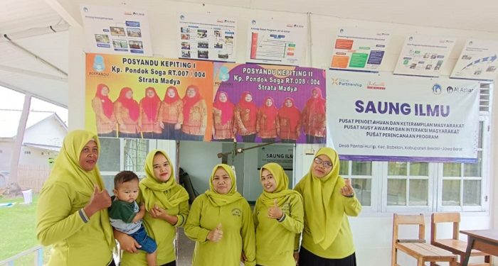 Posyandu di Pantai Hurip Kini Manfaatkan Saung Ilmu untuk Buka Layanan