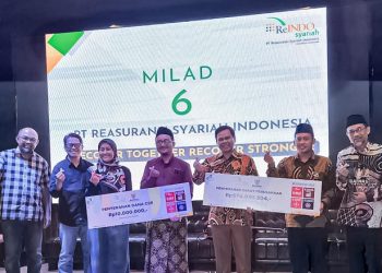 BAZNAS Terima Zakat Perusahaan Rp574 Juta dari ReINDO Syariah