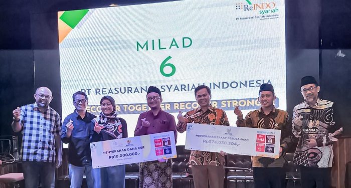 BAZNAS Terima Zakat Perusahaan Rp574 Juta dari ReINDO Syariah