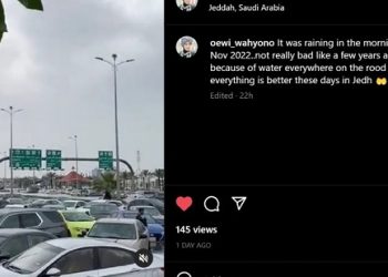 Video Viral Banjir di Jeddah Arab Saudi Dipastikan Hoaks