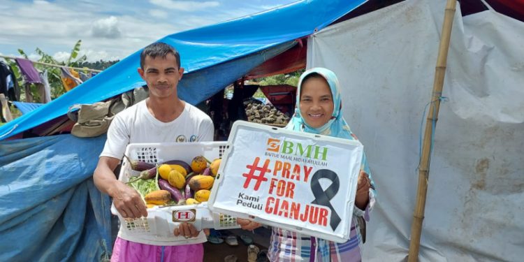 Bantu Korban Gempa Cianjur, BMH Jatim Kirim Bantuan Sayur dan Buah