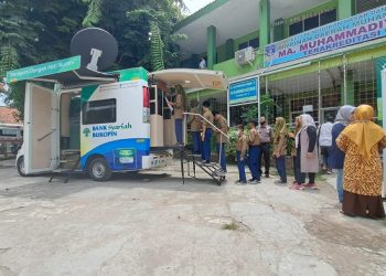 Siswa MTS Muhammadiyah 02 Bekasi Antusias Menabung iB Simple di Bank KB Bukopin Syariah