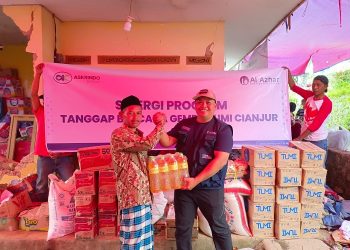 LAZ Al Azhar dan Askrindo Syariah Kirimkan Bantuan untuk Penyintas Gempa Cianjur