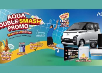 Awal Tahun 2023, AQUA Elektronik Indonesia Bagikan Hadiah Menarik Melalui AQUA Double SMASH Promo