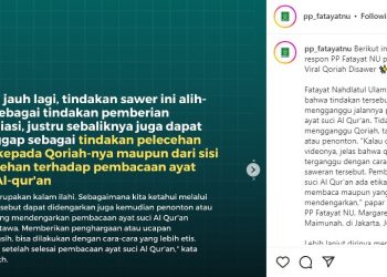 PP Fatayat NU Tanggapi Video Viral Qoriah Disawer