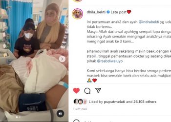 Cerita Aldila Jelita Dampingi Indra Bekti yang Sedang Dirawat di Rumah Sakit