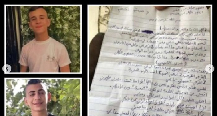 Anak-anak di Palestina Selalu Bawa Surat Perpisahan untuk Keluarganya di Saku Celana