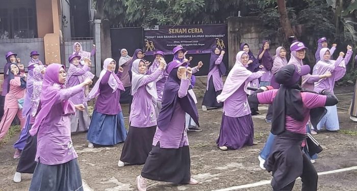 Ajak Ibu Sehat dan Bahagia, Salimah Bojonggede Gelar Senam Bersama