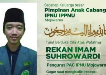 Pengurus IPNU Jombang Meninggal Seusai Shalat di Peringatan Satu Abad Nahdlatul Ulama