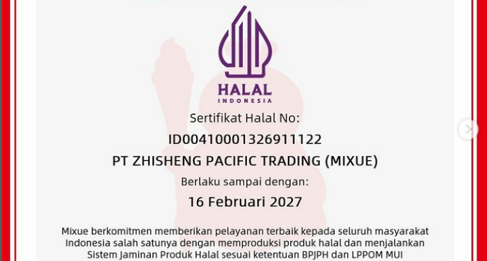 Akhirnya Mixue Halal, Ketua MUI Bidang Fatwa: Bahan yang Digunakan Halal dan Suci