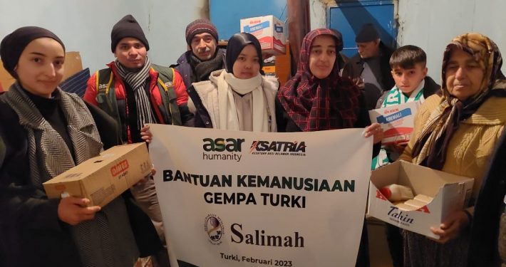 PP Salimah Salurkan Bantuan untuk Gempa Turkiye Bersama Asar Humanity