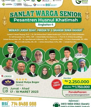 Pesantren Husnul Khatimah Membuka Pendaftaran Sanlat Warga Senior Angkatan Ke-4