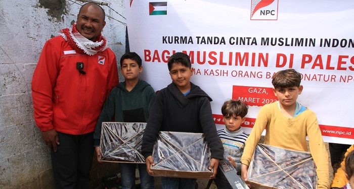 NPC Bagikan 450 Karton Kurma Gratis untuk Warga Gaza