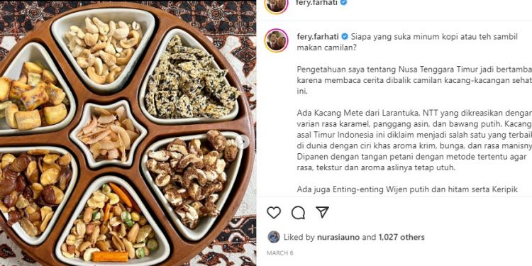 Cerita Fery Farhati soal Varian Camilan dari Nusa Tenggara Timur