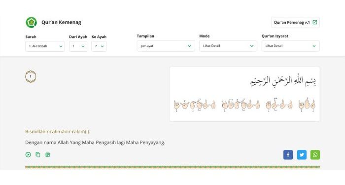 Aplikasi qur`an kemenag