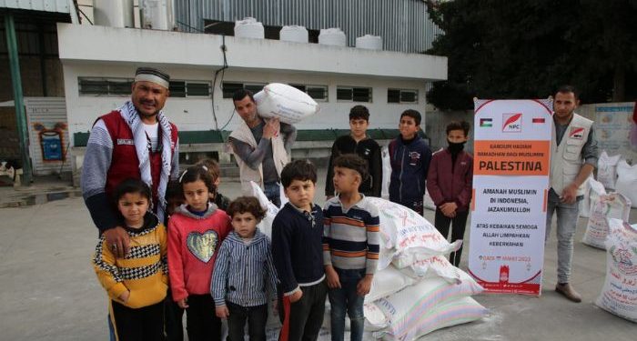 NPC Bagikan Gandum Gratis bagi Warga Gaza yang Tak Mampu