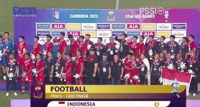 Sepak bola Indonesia sabet medali emas sea games 2023