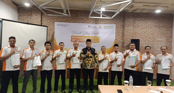 29 Amil Laznas BMH Jatim Lulus Uji Kompetensi Kualifikasi 5 Bidang Tata Kelola Zakat